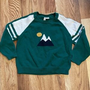 Janie and Jack Green Mountain Sweater